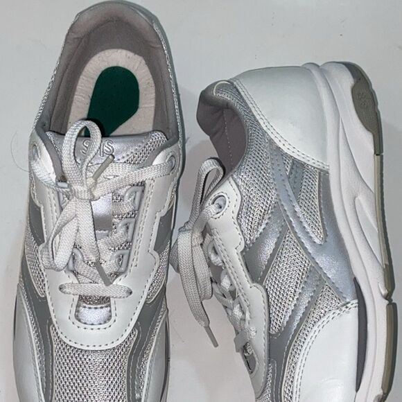 SAS Tour Mesh White and Gray Mesh Sneakers Size 10.5 Unisex - Picture 8 of 14